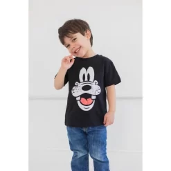 Disney Mickey Mouse Goofy Donald Duck 3 Pack Graphic T-Shirts Little Kid To Big Kid