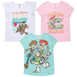 Disney Pixar Toy Story Woody Buzz Lightyear Forky Girls 3 Pack Graphic T-Shirts Toddler -Family Trends Shop GUEST 3fd3935b de03 41f5 a0cd 229c3cc884ff
