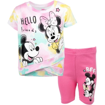 Disney Mickey Mouse & Friends Minnie Mouse Girls Graphic T-Shirt And Shorts Outfit Set Little Kid 11 Disney Mickey Mouse & Friends Minnie Mouse Girls Graphic T-Shirt And Shorts Outfit Set Little Kid - Image 11