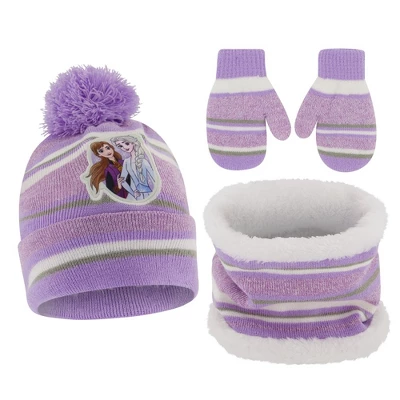 Disney Frozen Elsa & Anna Winter Scarf And Mittens Or Gloves, Kids Ages 2-7 3 Disney Frozen Elsa & Anna Winter Scarf And Mittens Or Gloves, Kids Ages 2-7 - Image 3