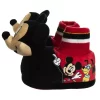 Disney Mickey Mouse 3D Slippers - House Shoes Plush Lightweight Warm Indoor Comfort Soft Aline - Red/Black 3D (size 5-12 Toddler - Little Kid)