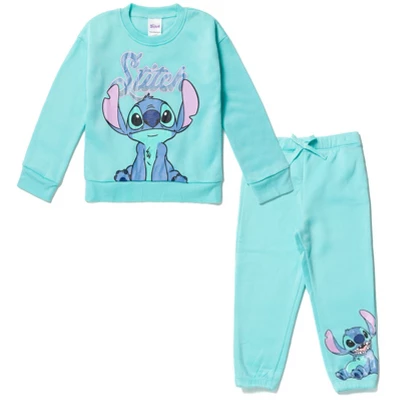 Disney Lilo & Stitch Minnie Mouse Girls Fleece Sweatshirt And Jogger Pants Little Kid To Big Kid 8 Disney Lilo & Stitch Minnie Mouse Girls Fleece Sweatshirt And Jogger Pants Little Kid To Big Kid - Image 8