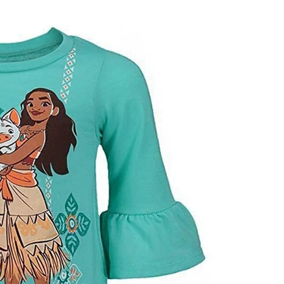 Disney Moana Girls T-Shirt And Leggings Outfit Set Little Kid To Big Kid 2 Disney Moana Girls T-Shirt And Leggings Outfit Set Little Kid To Big Kid - Image 2