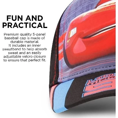 Disney Cars Lightning McQueen Boys Baseball Hat 2 Disney Cars Lightning McQueen Boys Baseball Hat - Image 2