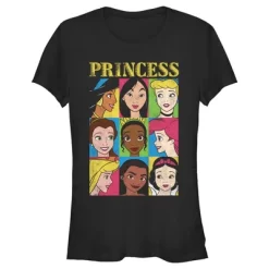 Junior's Disney Princess Distressed Close-Up Poster T-Shirt -Family Trends Shop GUEST 48d1af5d d339 41bd 930e 148d9134996b