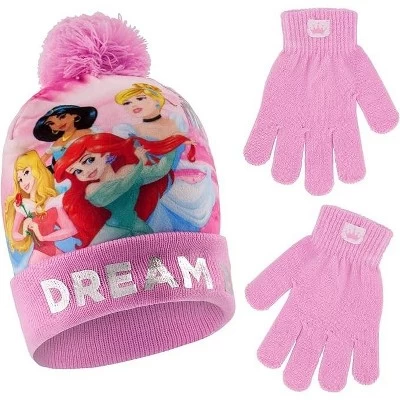 Disney Princess Winter Hat And Kids Mittens/ Gloves Set, Toddlers Age 2-4 5 Disney Princess Winter Hat And Kids Mittens/ Gloves Set, Toddlers Age 2-4 - Image 5