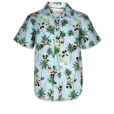 Disney Lilo & Stitch Mickey Mouse Lion King Simba Hawaiian Blue Button Down Shirt Little Kid To Big Kid 9 Disney Lilo & Stitch Mickey Mouse Lion King Simba Hawaiian Blue Button Down Shirt Little Kid To Big Kid - Image 9