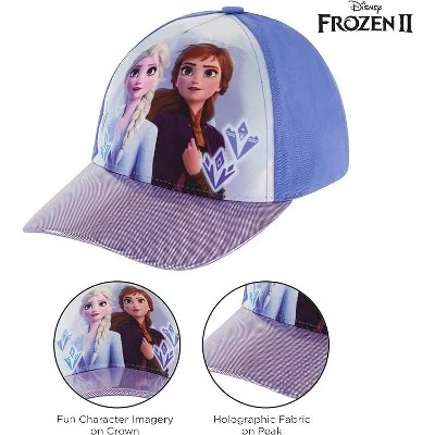 Disney Frozen Elsa And Anna Girls Baseball Cap 2 Disney Frozen Elsa And Anna Girls Baseball Cap - Image 2
