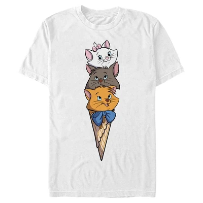Disney Men's Aristocats Triple Scoop Kittens T-Shirt 4 Disney Men's Aristocats Triple Scoop Kittens T-Shirt - Image 4