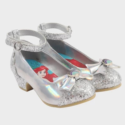 Toddler Girls' Disney Princess Ballet Flats - Silver 2 Toddler Girls' Disney Princess Ballet Flats - Silver - Image 2