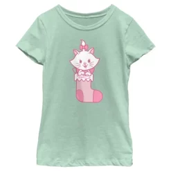 Disney Girl's Aristocats Marie Christmas Stocking T-Shirt -Family Trends Shop GUEST 55a552c0 b62b 4842 b05a e4fc08d54676