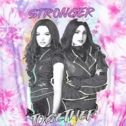 Disney Descendants Mal Evie Fashion Sleeveless Romper Purple Tie-Dye