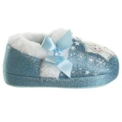 Disney Frozen Girl Slippers - Elsa And Anna Plush Lightweight Warm Comfort Soft Aline House Shoes - Blue Ribbon (sizes 5-12 Toddler-Little Kid) -Family Trends Shop GUEST 57e8961a e3c6 41e1 8409 0133a40d9bd8