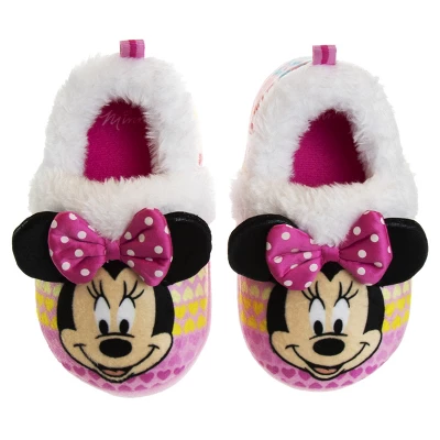 Disney Kids Girl's Minnie Mouse Slippers - Plush Lightweight Warm Comfort Soft Aline House Slippers - MultiColor (size 5-12 Toddler-Little Kid) 8 Disney Kids Girl's Minnie Mouse Slippers - Plush Lightweight Warm Comfort Soft Aline House Slippers - MultiColor (size 5-12 Toddler-Little Kid) - Image 8