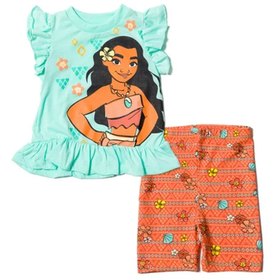 Disney Lion King Toy Story Moana Simba Nala Jessie Woody Girls T-Shirt & Bike Shorts Outfit Set Infant To Little Kid 8 Disney Lion King Toy Story Moana Simba Nala Jessie Woody Girls T-Shirt & Bike Shorts Outfit Set Infant To Little Kid - Image 8