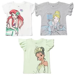Disney Princess Ariel Snow White Rapunzel Girls 3 Pack T-Shirts Little Kid To Big Kid -Family Trends Shop GUEST 58c91edc 7ebd 4601 84da dcc760464c0e