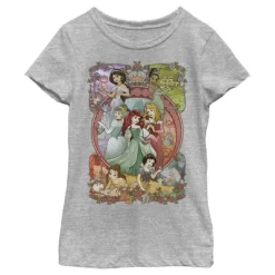 Girl's Disney Princesses Vintage Collage T-Shirt -Family Trends Shop GUEST 5b41b243 a681 49c3 8767 a48ca1306efd