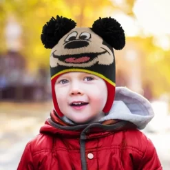 Disney Mickey Mouse Boys Winter Beanie Hat And Mitten Set, Kids Ages 4-7