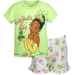 Disney Frozen Moana Princess Rapunzel Snow White Raya And The Last Dragon Girls Peplum T-Shirt And French TerryShorts Outfit Set Toddler -Family Trends Shop GUEST 5d2265cb 7b10 44f1 bf5f cccfe402ccde