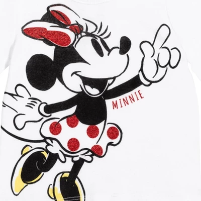 Disney Princess Disney Minnie Mouse Princess Ariel Baby Girls Bodysuit Graphic T-Shirt Mesh Skirt And Leggings 4 Piece Layette Set 5 Disney Princess Disney Minnie Mouse Princess Ariel Baby Girls Bodysuit Graphic T-Shirt Mesh Skirt And Leggings 4 Piece Layette Set - Image 5