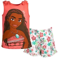 Disney Princess Princess Moana Rapunzel Jasmine Belle Girls Tank Top And French Terry Shorts Little Kid To Big Kid -Family Trends Shop GUEST 6496590a d880 4dc0 b486 ee5c24ded5ee