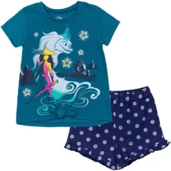Disney Frozen Moana Princess Rapunzel Snow White Raya And The Last Dragon Girls Peplum T-Shirt And French TerryShorts Outfit Set Toddler -Family Trends Shop GUEST 64b928b3 a02b 48cd ad29 9bb9e9952d8d