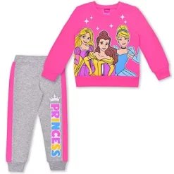Disney Princess Girl's 2-Pack Graphic Pullover Sweatshirt And Jogger Pants Set For Toddler -Family Trends Shop GUEST 66b97dff 0e37 4888 8c78 b980dedcfbe6