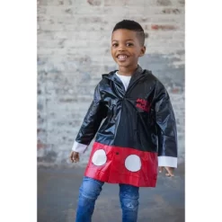 Disney Mickey Mouse Waterproof Hooded Rain Jacket Coat Toddler