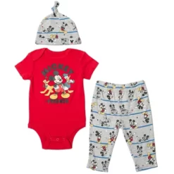 Disney Pixar Monsters Inc. Mike Mickey Mouse Baby Bodysuit Pants And Hat 3 Piece Outfit Set Newborn To Infant -Family Trends Shop GUEST 69d960bf b202 466d 981b 7572221b811c