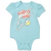 Disney Princess Ariel Cinderella Belle 3 Pack Short Sleeve Bodysuits