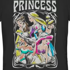 Junior's Disney Princess Sketch Poster T-Shirt