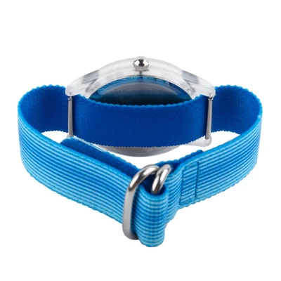 Girls' Disney Moana Clear Plastic Time Teacher Watch - Blue 2 Girls' Disney Moana Clear Plastic Time Teacher Watch - Blue - Image 2