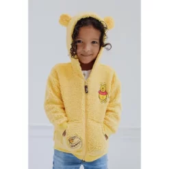 Disney Winnie The Pooh Mickey Mouse Tigger Pluto Zip Up Hoodie Toddler