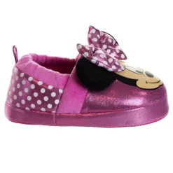 Disney Kids Girl's Minnie Mouse Slippers - Plush Lightweight Warm Comfort Soft Aline House Slippers - Pink Bow Minnie (size 5-12 Toddler/Little Kid) -Family Trends Shop GUEST 7717846c aeec 43ef 9174 6deefd80d875