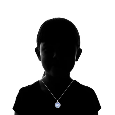 Disney Frozen Elsa Silver Plated Pendant, 18" 1 Disney Frozen Elsa Silver Plated Pendant, 18"