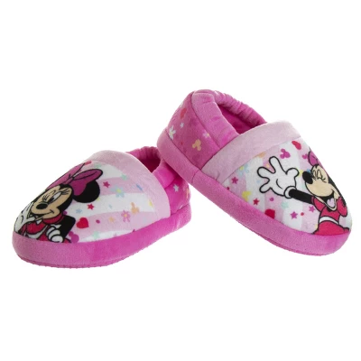 Disney Kids Girl's Minnie Mouse Slippers - Plush Lightweight Warm Comfort Soft Aline House Slippers – Pink White (size 5-12 Toddler/Little Kid) 2 Disney Kids Girl's Minnie Mouse Slippers - Plush Lightweight Warm Comfort Soft Aline House Slippers – Pink White (size 5-12 Toddler/Little Kid) - Image 2