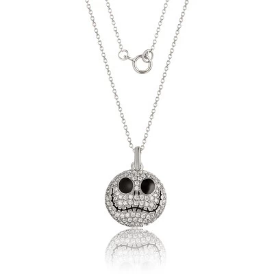 Disney The Nightmare Before Christmas Womens Sterling Silver And Cubic Zirconia Jack Pendant Necklace, 18'' 4 Disney The Nightmare Before Christmas Womens Sterling Silver And Cubic Zirconia Jack Pendant Necklace, 18'' - Image 4