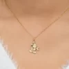 Disney Mickey Mouse 14kt Yellow Gold Classic Mickey Pendant Necklace, 15"