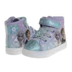 Disney Frozen High-Top Hook And Loop Canvas Sneakers (Toddler/Little Kid)
