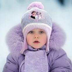 Disney Frozen Elsa And Anna Girls Winter Hat And Mittens Or Gloves Set, Kids Ages 2-7