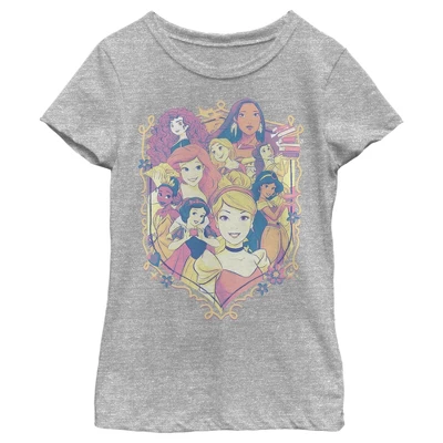 Girl's Disney Collage Emblem T-Shirt 5 Girl's Disney Collage Emblem T-Shirt - Image 5