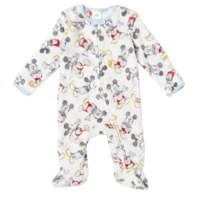 Disney Mickey Mouse Baby Fleece 2 Pack Coveralls Newborn 2 Disney Mickey Mouse Baby Fleece 2 Pack Coveralls Newborn - Image 2