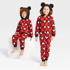 Kids' Disney 100 Mickey Mouse Buffalo Plaid Wearable Blanket - Red -Family Trends Shop GUEST 8d1532bd 5cb8 4868 9b29 70b6dec92607