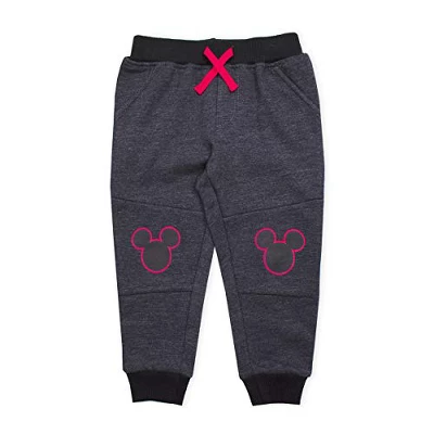 Disney Boy's Mickey Mouse Graphic Print Jogger Pants With Drawstring Waistband, 2 Piece Set For Kids 1 Disney Boy's Mickey Mouse Graphic Print Jogger Pants With Drawstring Waistband, 2 Piece Set For Kids