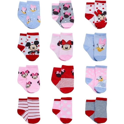 Disney Baby Girl 12 Pack Socks, Newborn Essentials For Girls (0-24M) 4 Disney Baby Girl 12 Pack Socks, Newborn Essentials For Girls (0-24M) - Image 4
