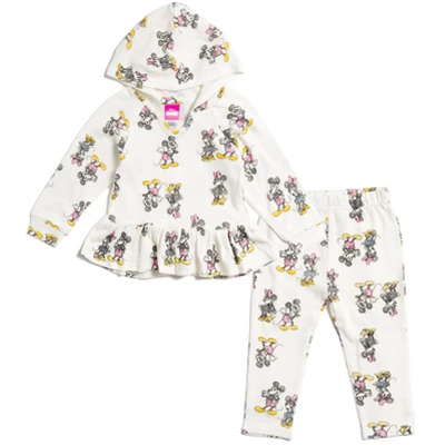 Disney Mickey Mouse Minnie Mouse Girls Pullover Hoodie And Pants Outfit Set Toddler 7 Disney Mickey Mouse Minnie Mouse Girls Pullover Hoodie And Pants Outfit Set Toddler - Image 7