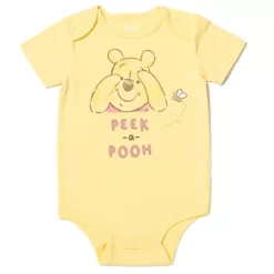 Disney Winnie The Pooh Tigger Winnie The Pooh Baby 4 Pack Snap Bodysuits Newborn To Infant
