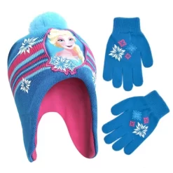 Disney Frozen Elsa And Anna Winter Hat And Kids Gloves Set, Little Girls Ages 4-7 -Family Trends Shop GUEST 93e90380 3111 4998 86e0 8425922aa35e