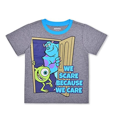 Disney Boy's Monster's Inc 3 Pack Coordinates, Graphic Printed Zip Up Hoodie, T-Shirt, And Joggers Set For Toddler 3 Disney Boy's Monster's Inc 3 Pack Coordinates, Graphic Printed Zip Up Hoodie, T-Shirt, And Joggers Set For Toddler - Image 3