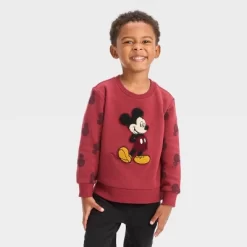 Toddler Boys' Disney Mickey Mouse Fleece Pullover Sweatshirt - Red -Family Trends Shop GUEST 985bc292 2c2d 4f26 b340 08bbc17fdf20